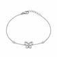 Bracciale Donna farfalla oro bianco e diamanti naturali ct. 0,14