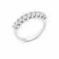 Anello donna Fantasia Fedina 9 pietre oro bianco e Diamanti