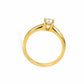 Anello Solitario Oro Giallo Diamanti Ct. 0,30 F VS1