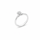 Anello Solitario Oro Bianco Diamanti Ct. 0,40 F VS2