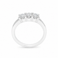 Anello Trilogy Oro bianco e Diamanti Ct. 0,66 F SI