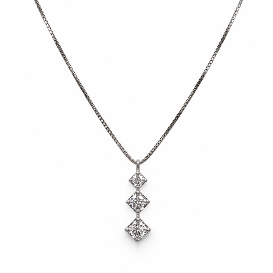 Collana Donna Mirco Visconti Trilogy Oro Bianco e Diamanti