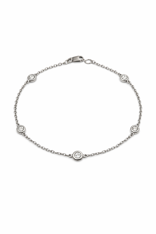 Bracciale Donna Mirco Visconti oro bianco e diamanti naturali ct.0,52
