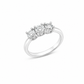 Anello Trilogy Oro bianco e Diamanti Ct 0,72 G SI