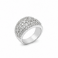 Anello donna Fantasia Fascia oro bianco e Diamanti