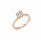 Anello donna Fantasia oro rosa e Diamanti