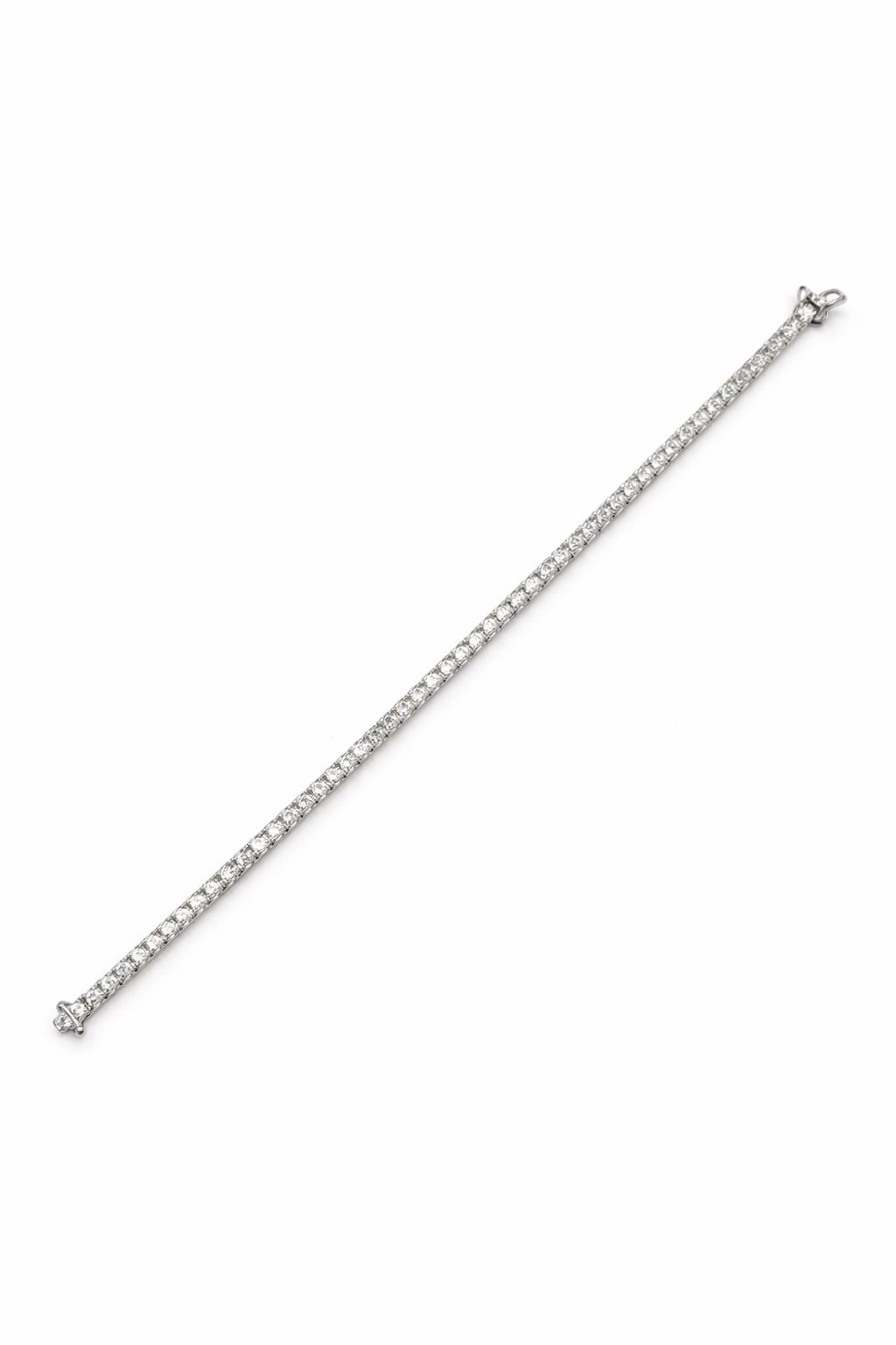 Bracciale Donna Tennis oro bianco e diamanti naturali ct. 2,04