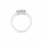 Anello Trilogy Oro bianco e Diamanti Ct. 0,30 F VS