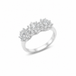 Anello Donna Davite&Delucchi Fantasia Fiore Oro Bianco e Diamanti