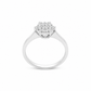 Anello Donna Davite&Delucchi Fantasia Fiore Oro Bianco e Diamanti