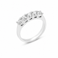 Anello donna Fantasia Fedina 5 pietre oro bianco e Diamanti
