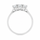 Anello Trilogy Oro bianco e Diamanti CT. 0,42 E VS