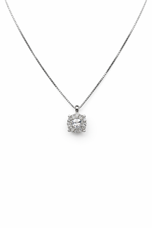 Collana Donna Fantasia Mirco Visconti Oro Bianco e Diamanti