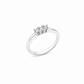 Anello Trilogy Oro bianco e Diamanti Ct. 0,30 F VS