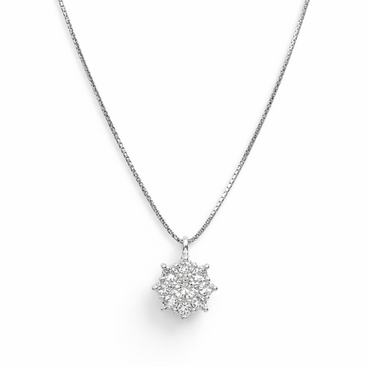 Collana Donna Fantasia Oro Bianco e Diamanti