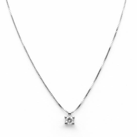 Crieri Punto Luce necklace in white gold and diamonds