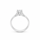 Anello Solitario Oro Bianco Diamanti Ct. 0,37 E VS1
