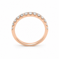 Anello donna Fantasia Fedina Oro rosa e Diamanti
