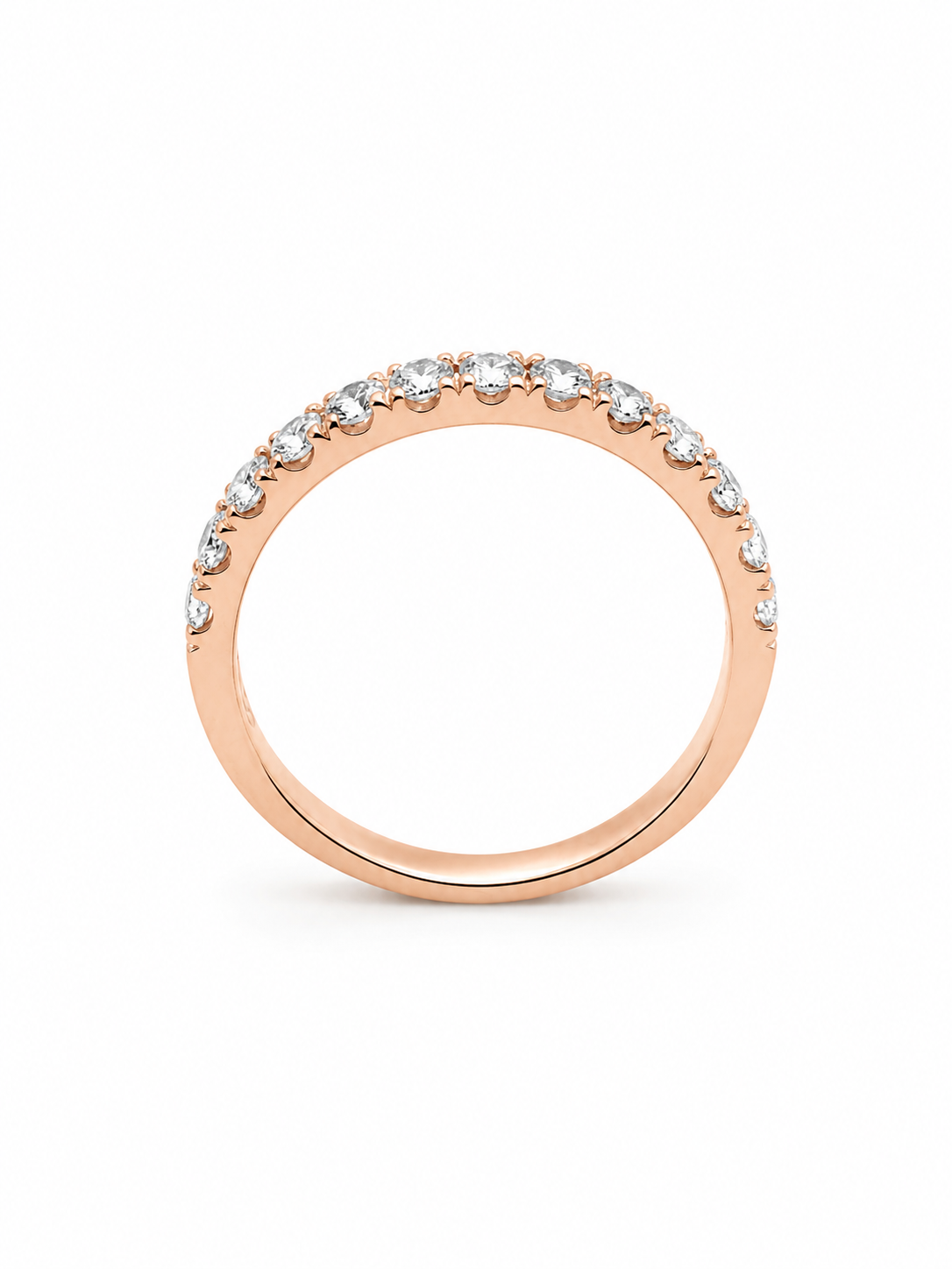 Anello donna Fantasia Fedina Oro rosa e Diamanti