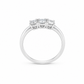 Anello Trilogy Oro bianco e Diamanti Ct. 0,56 G SI