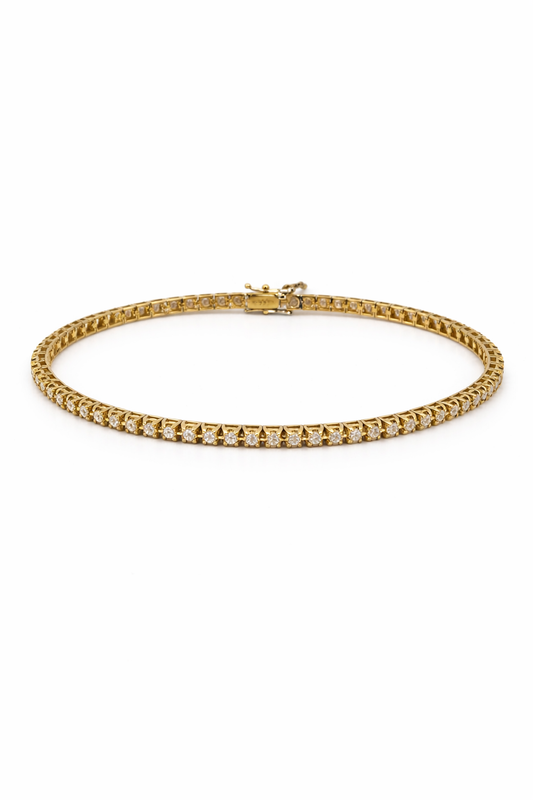 Bracciale Donna Tennis oro giallo e diamanti naturali ct.1,50
