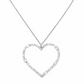Collana Donna Cuore Oro Bianco e Diamanti