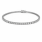 Bracciale Donna Tennis oro bianco e diamanti naturali ct.3,50