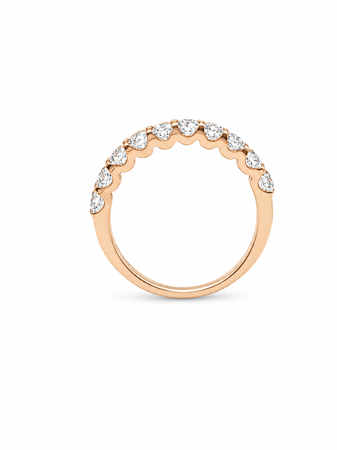 Anello donna Fantasia Fedina Oro rosa e Diamanti