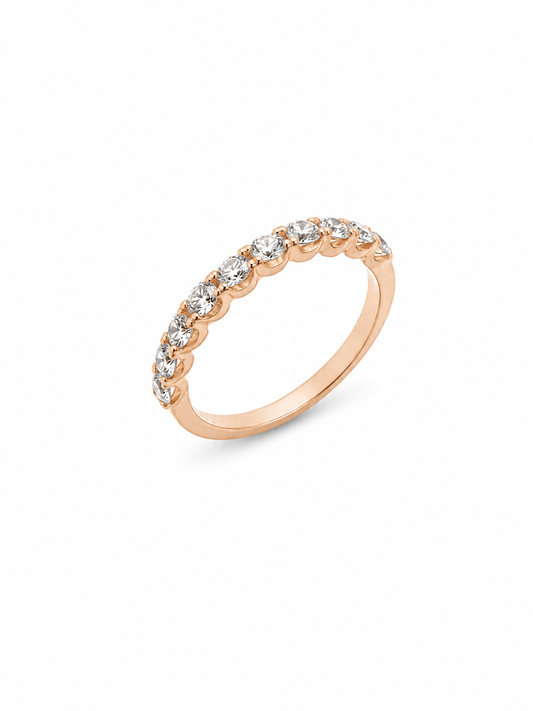 Anello donna Fantasia Fedina Oro rosa e Diamanti