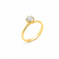 Anello Solitario Oro Giallo Diamanti Ct. 0,61 E VS2