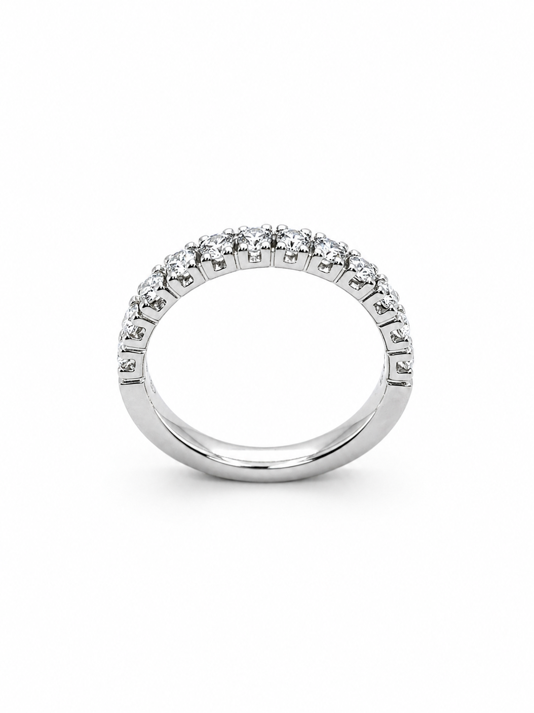Anello donna Fantasia Fedina Oro bianco e Diamanti