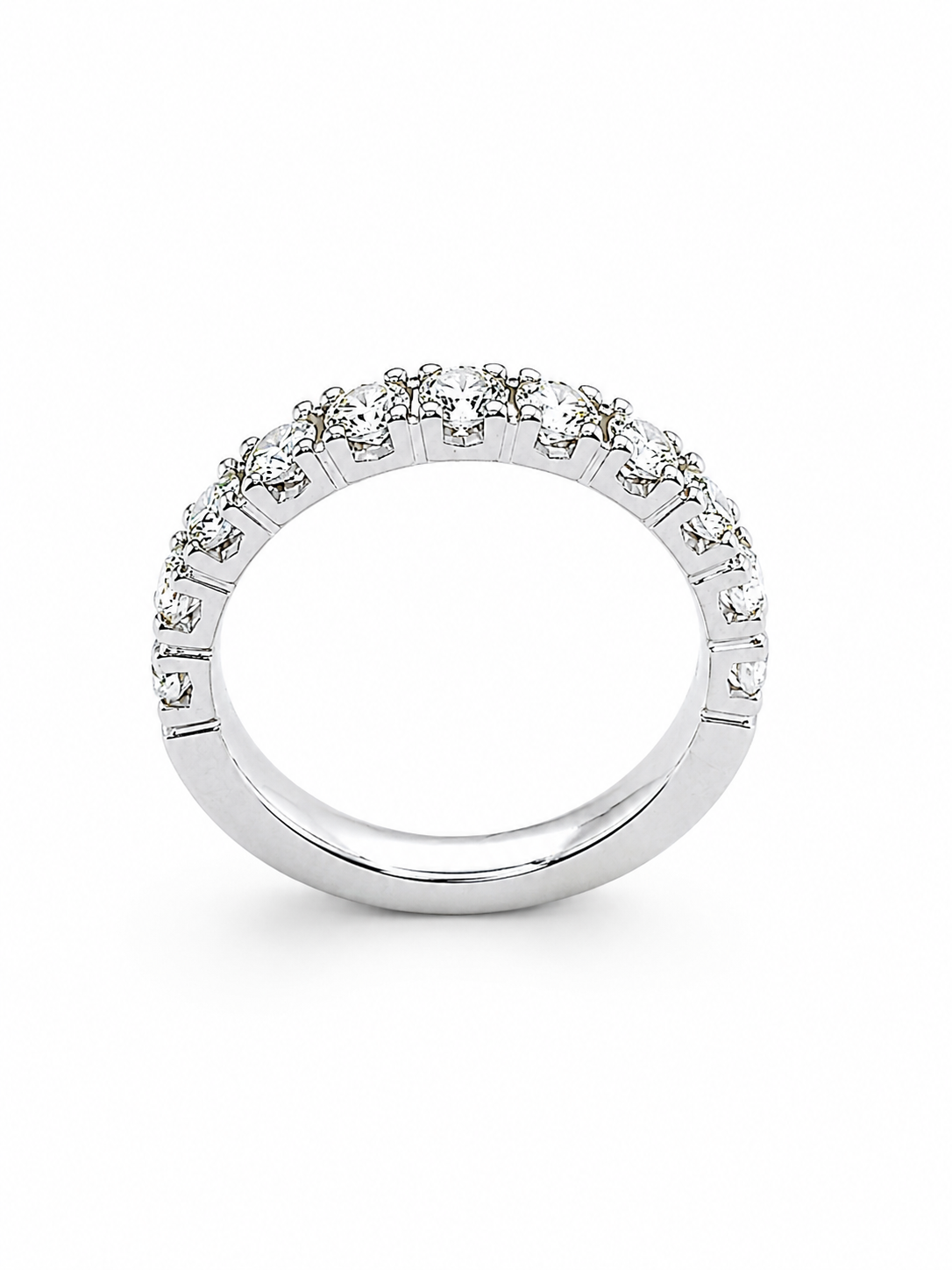 Anello donna Fantasia Fedina Oro bianco e Diamanti