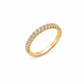 Anello donna Fantasia Fedina Oro giallo e Diamanti