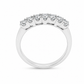 Anello donna Fantasia Fedina 7 pietre oro bianco e Diamanti