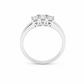 Anello Trilogy Oro bianco e Diamanti Ct. 0,36 G VS