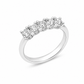 Anello donna Fantasia Fedina 5 pietre oro bianco e Diamanti