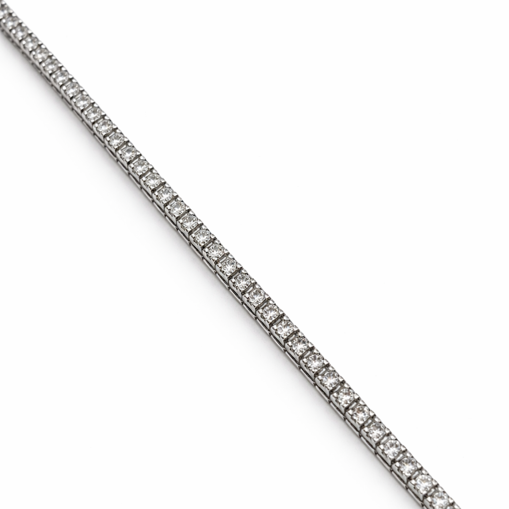 Bracciale Donna Tennis Argento e Zirconi 19 cm Q175