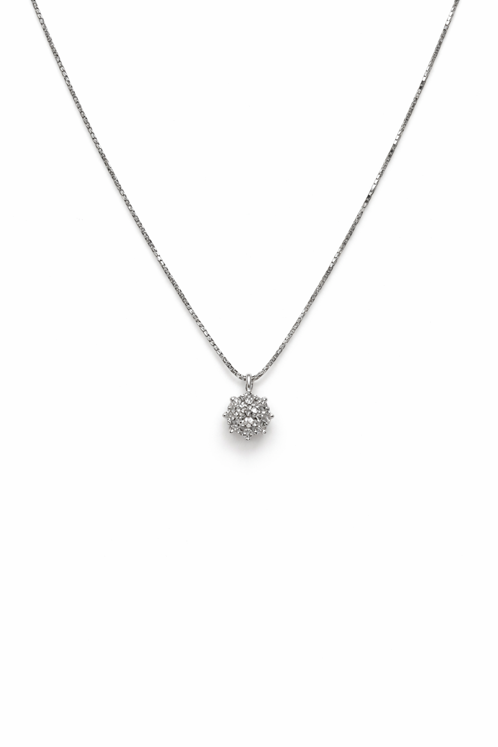 Collana Donna Fantasia Oro Bianco e Diamanti