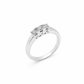 Anello Trilogy Oro bianco e Diamanti Ct. 0,36 G VS