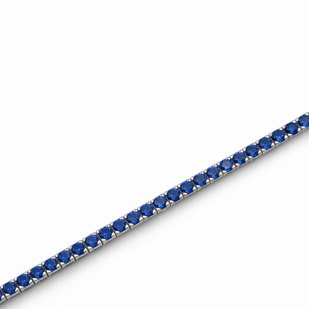 Woman Tennis Bracelet Silver and Zirconia