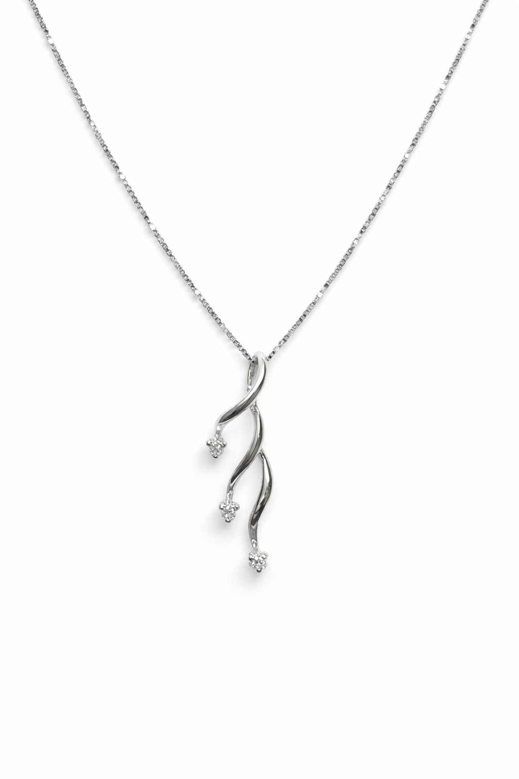 Collana Donna Fantasia Trilogy oro bianco e Diamanti