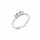 Anello Trilogy Oro bianco e Diamanti Ct. 0,34 F VS