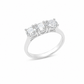 Anello Trilogy Oro bianco e Diamanti Ct. 1,20 D VVS2