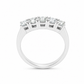 Anello donna Fantasia Fedina 5 pietre oro bianco e Diamanti
