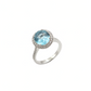 Aquamarine Ring in White Gold and Diamonds