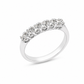 Anello donna Fantasia Fedina 7 pietre oro bianco e Diamanti