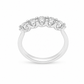 Anello donna Fantasia Fedina 5 pietre oro bianco e Diamanti
