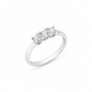 Anello Trilogy Oro bianco e Diamanti Ct. 0,56 G SI