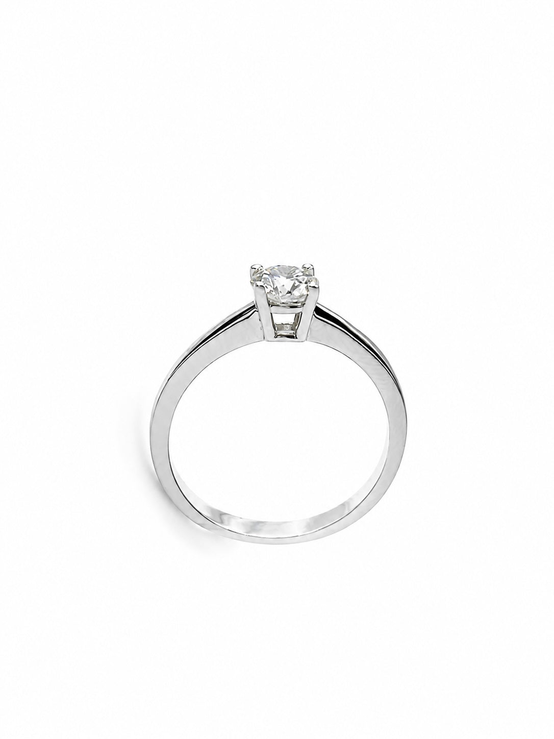 Anello Solitario Oro Bianco Diamanti Ct. 0,60 G VS1