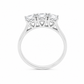 Anello Trilogy Oro bianco e Diamanti Ct. 0,90 F VS